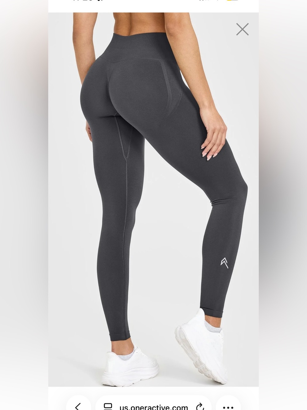 Oner active effortless leggings size extra small tall in coal